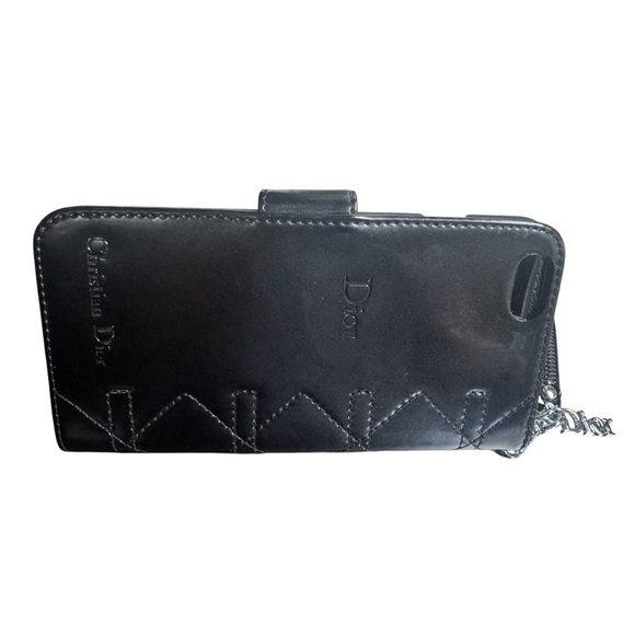 Dior Shiny Black Quilted Phone Case - Picture 9 of 16